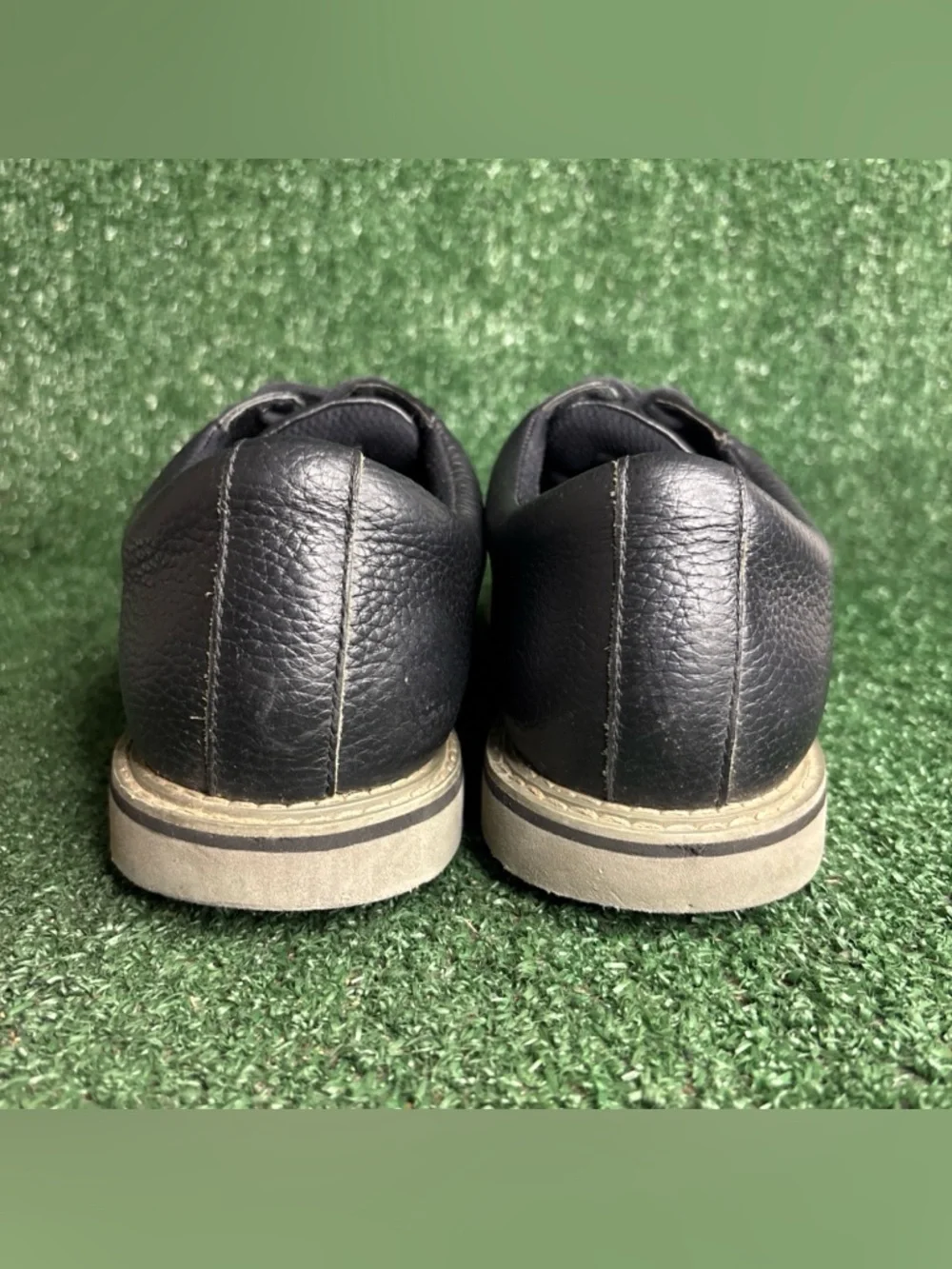 G/Fore G4‎ Gallivanter Golf Shoes Men's 8.5 Onyx Black Leather Lace Up
